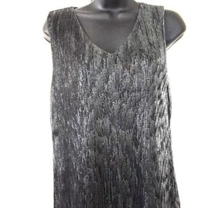 Desing history blouse black / silver